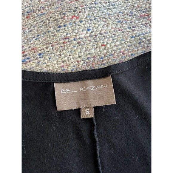 Anthropologie Bel Kazon Front Zip Fit Flare Long Sleeve black dress SMALL pocket - Picture 9 of 10